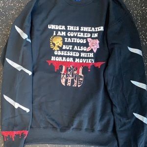 Tatted horror lover crew